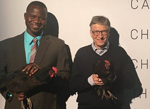 Batamaka Somé with Bill Gates